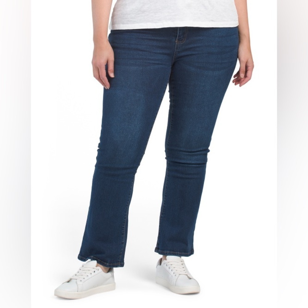 OUR REPUBLIC | Plus Flare Denim Jeans Various Sizes Available Dark Wash